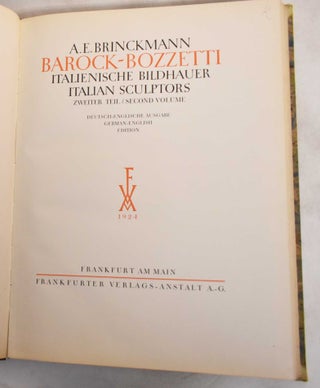 Barock-Bozzetti : Italienische Bildhauer = Italian Sculptors (Vols. 1 and 2)