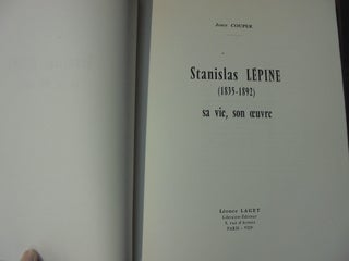 Stanislas Lepine, 1835-1892 : Sa ie, son oeuvre