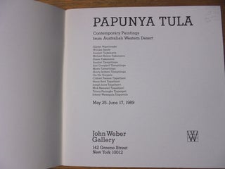 Papunya Tula: Contemporary Paintings from Australia's Western Desert