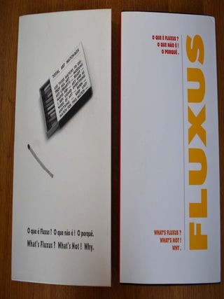 Item #161035 O que é Fluxus? O que não é? O porquê = What's fluxus? What's not! Why. Arthur...