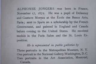 Catalogue of an Exhibition of Portraits in Oil, by Alphonse Jongers