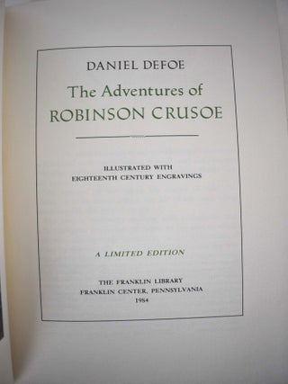 The Adventures of Robinson Crusoe