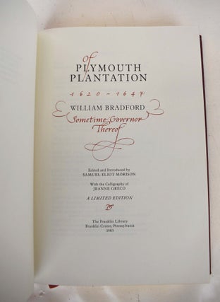 Of Plymouth Plantation 1620-1647