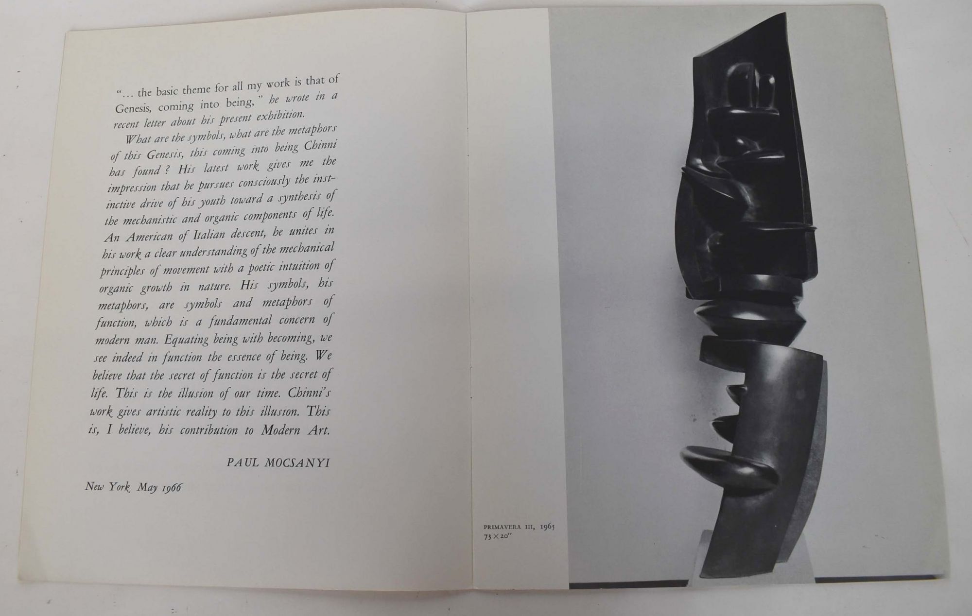 Peter Chinni: Recent Sculptures | Paul Mocsanyi