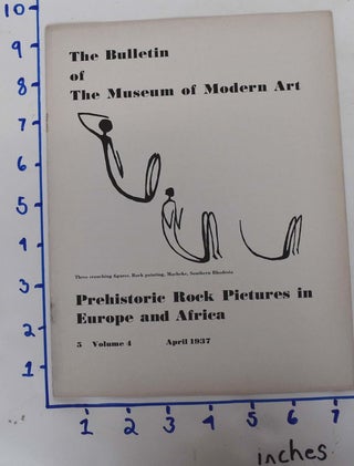 Item #161991 Prehistoric rock pictures in Europe and Africa (The Bulletin of The Museum of Modern...