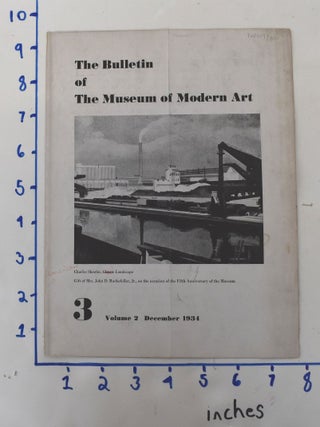 Item #162004 The Bulletin of The Museum of Modern Art, December 1934. A. Conger Goodyear