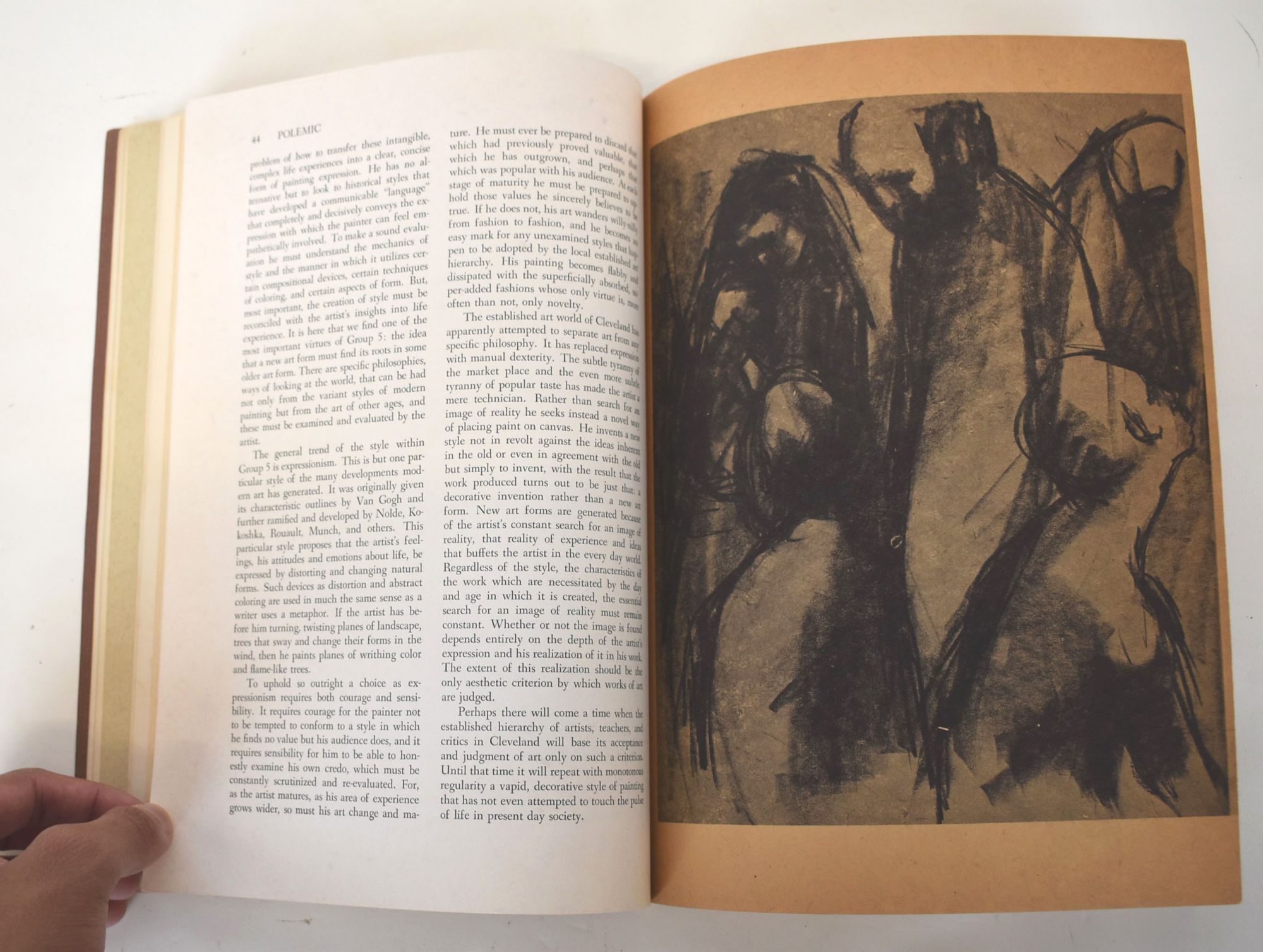 Polemic Volume II, Number I : Spring 1957 : Original woodcut by Roy ...