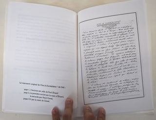 Dali : Inédits de Belgrade (1932), une étude suivie de deux manuscrits originaux en franc ais dont uniquenment la traduction a été publiée une revue surréaliste yougoslave