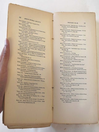 Annual Report of the American Historical Association for The Year 1892