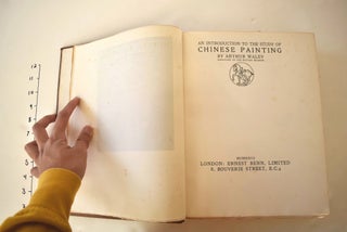 Item #162548 An Introduction to the Study of Chinese Painting. Arthur Waley
