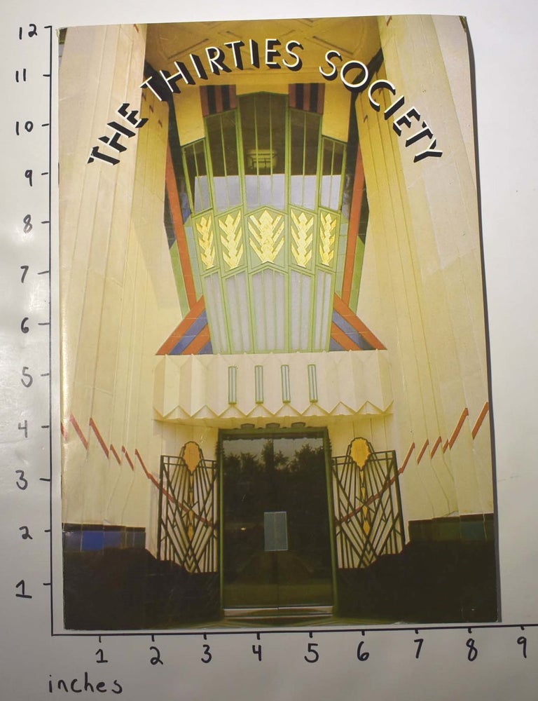 Item #162792 The Thirties Society Journal No. 1. Simon Jenkins, Gavin Stamp.