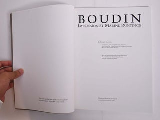 Boudin: Impressionist Marine Paintings