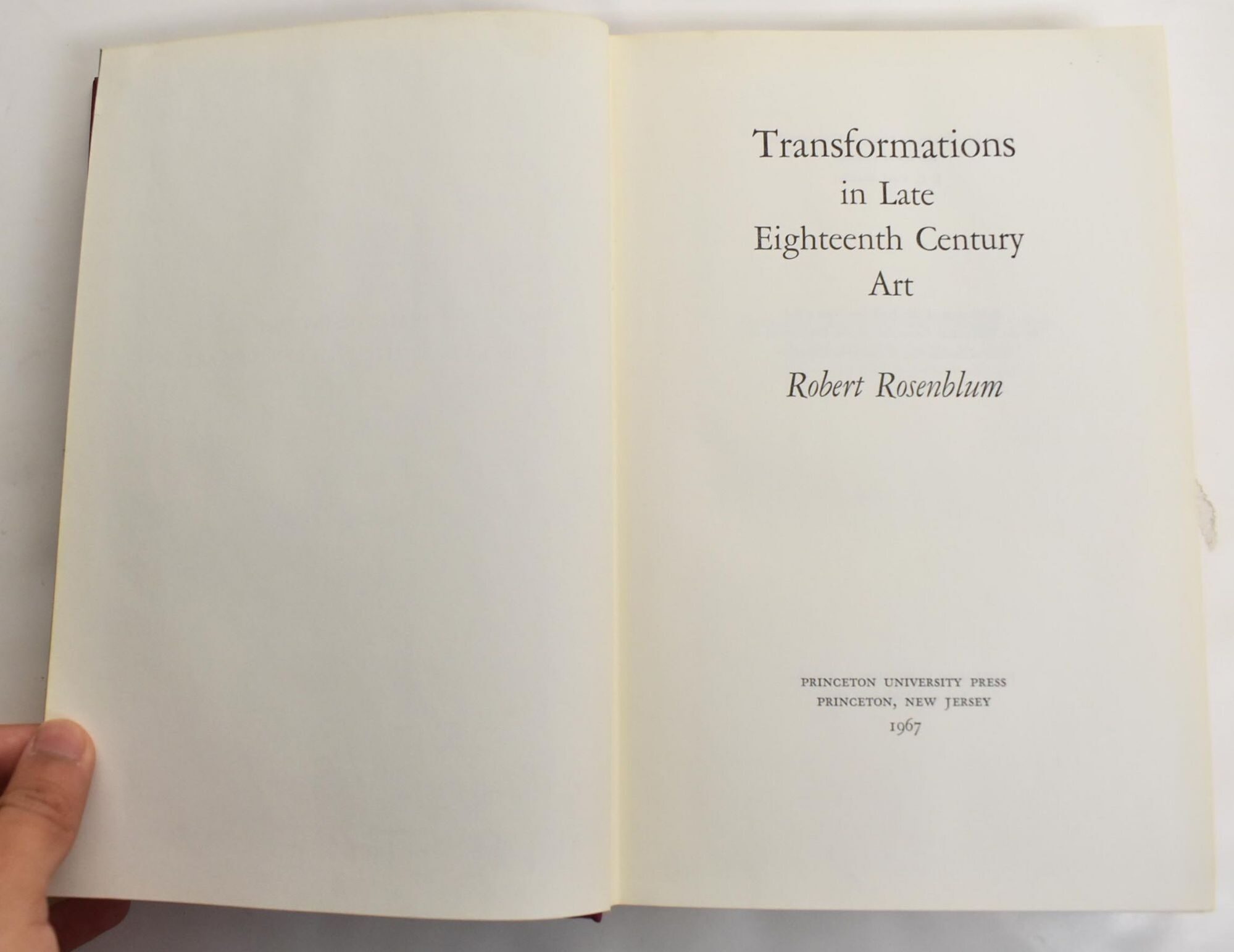 Transformations in Late Eighteenth Century Art | Robert Rosenblum