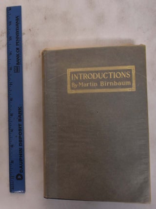 Item #163128 Introductions: Painters, Sculptors, and Graphic Artists. Martin Birnbaum