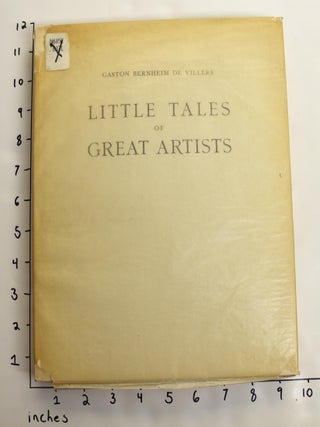 Item #163335 Little Tales of Great Artists. Gaston Bernheim de Villers, Denys Sutton, Trans. and Ed
