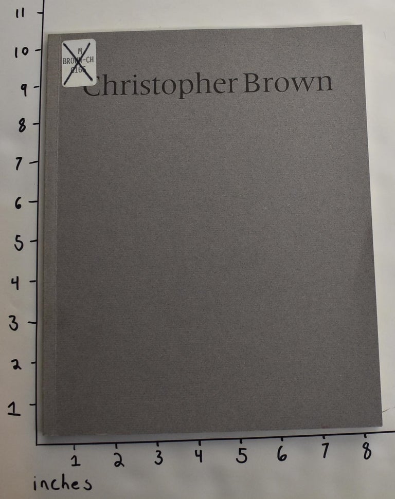 Item #163782 Christopher Brown 1989-1990. John Yau.
