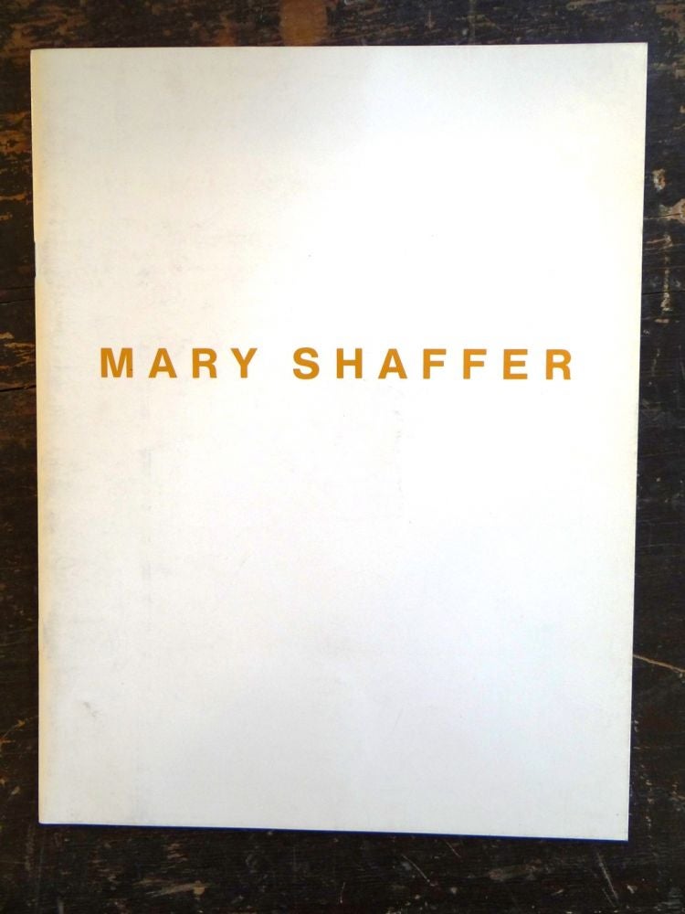 Item #16384 Mary Shaffer. Farmington Hills Habatat Galleries, MI: Nov., 1992.
