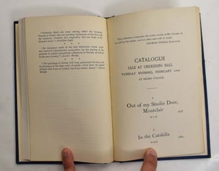 Executor's Sale: Catalogue of PAINTINGS by The Late George Inness, N.A. on free exhibition from Monday February 8th until the day of sale at the Fifth Avenue Art Galleries sale will take place (Feb. 11th, 12th and 13th) BOUND WITH.. Executor's Sale: Catalogue of PAINTINGS by The Late George Inness, N.A. sale will take place in Chickering Hall (Feb. 12th, 14th and 14th, 1895)