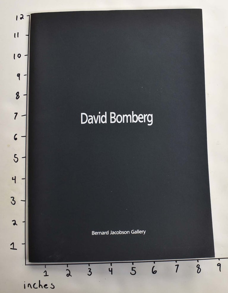 Item #164319 David Bomberg: A Great British Artist. David Bomberg.