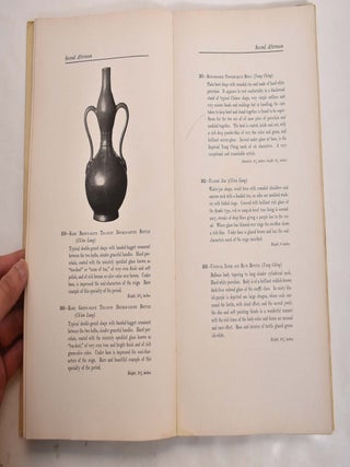 Illustrated Catalogue of a Remarkable Collection of Antique Chinese Porcelains, Pottery, Jades, Screens, Paintings on Glass, Rugs, Carpets and Many Other Objects of Art and Antiquity Formed by Mr. A.W. Bahr, the Well-Known Connoisseur and Authority on the Ancient Arts of China