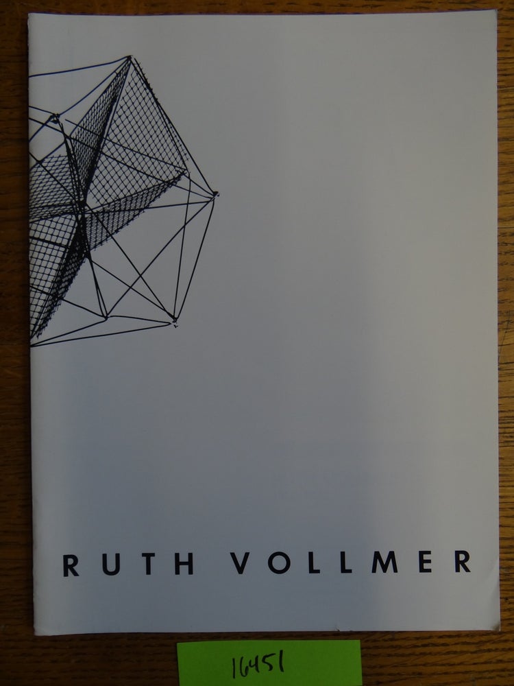 Item #16451 Ruth Vollmer, 1903-1982. B. H. Friedman, Susan C. Larsen.