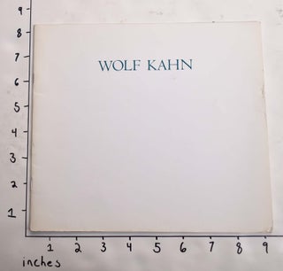 Item #164521 Wolf Kahn: Paintings and Pastels. Dore Ashton