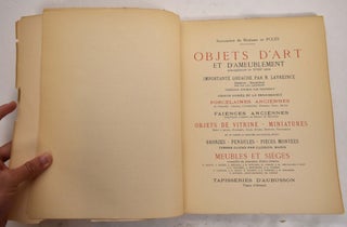 Succession de Madame de Poles: Catalogue des Objets d'Art et de Bel Ameublement Principalement du XVIIIe Siecle