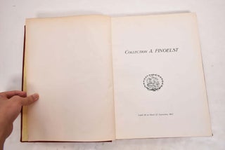 Item #164928 Catalogue de la Collection A. Finoelst de Paris. M. Joseph Destree