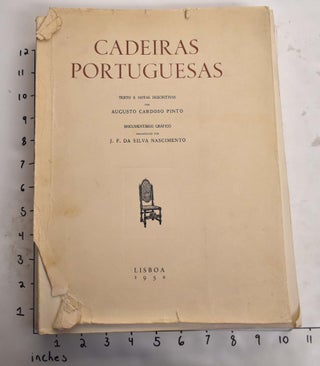 Item #165412 Cadeiras Portuguesas. J. F. da Silva Nascimento Augusto Cardoso Pinto