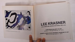 Item #16542 Lee Krasner: Collages and Works on Paper, 1933-1974. D. C.: Corcoran Gallery of Art...