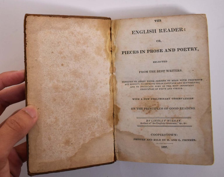 Item #165609 The English Reader, or Pieces in Prose and Poetry