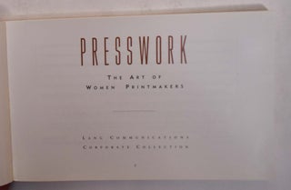 Presswork: The Art of Women Printmakers