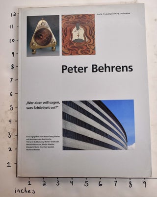 Item #165771 Peter Behrens: "Wer aber will sagen was Schonheit sei," Grafik, Produktgestaltung,...