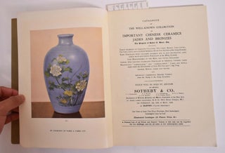 Catalogue of The Well-Known Collection of Important Chinese Ceramics, Jades and Bronzes...The Property of Robert C. Bruce, Esq.