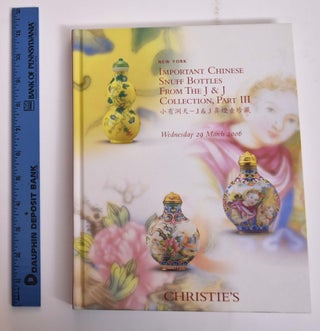 Item #165919 Important Chinese Snuff Bottles from the J & J Collection, Part III. Christie's