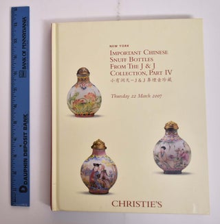Item #165920 Important Chinese Snuff Bottles from the J & J Collection, Part IV. Christie's