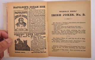 WEHMAN BROS.' IRISH JOKES No. 3 A Collection of New And Original Irish Jokes, Stories, and Rare Gems of Wit and Humor.