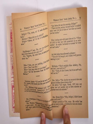 WEHMAN BROS.' IRISH JOKES No. 3 A Collection of New And Original Irish Jokes, Stories, and Rare Gems of Wit and Humor.