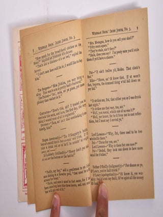 WEHMAN BROS.' IRISH JOKES No. 3 A Collection of New And Original Irish Jokes, Stories, and Rare Gems of Wit and Humor.