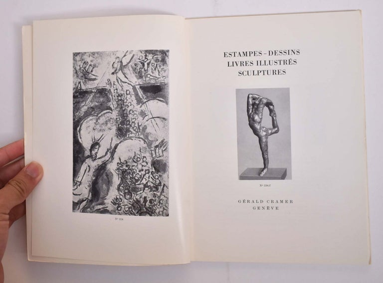 Item #166042 Estampes - Dessins - Livres illustrées - Sculptures. Catalogue No. 11