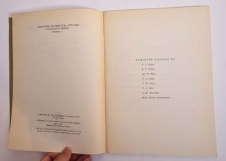 Chinese Tomb Pottery Figures: Catalogue of Exhibition Arranged by The Institute of Oriental Studies
