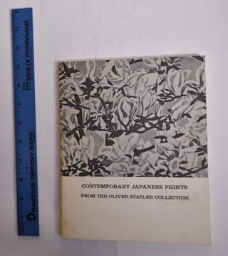 Item #166321 Contemporary Japanese Prints from the Oliver Statler Collection. Edward A. Maser