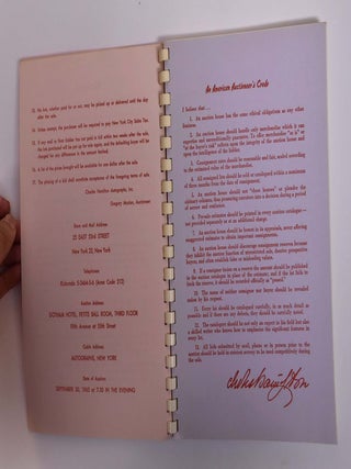 Charles Hamilton: Auction Number IX, Sept. 30th, 1965