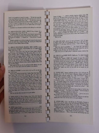 Charles Hamilton: Auction Number 19, May 24th, 1967