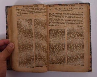 The Confession of Faith, the Larger and Shorter Catechisms, with the Scripture Proofs at Large Together with the Sum of Saving Knowledge (Contained in the Holy Scriptures, and held forth in the said Confession and Catechisms) and Practical Use thereof; Covenants National and Solemn League, Acknowledgment of Sins and Engagements to Duties, Directories, Form of Church Government, &c. of Public-Authority in the Church of Scotland. With Acts of Assembly and Parliament, relative to, and approbative of the same. (bound with preliminaries and Section 1: The Confession of Faith, Agreed upon by The Assembly ofDivines at Westminster...