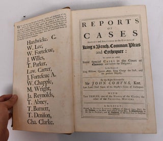 Item #166614 Reports of cases argued and adjudged in the courts of King's Bench, Common Pleas and...