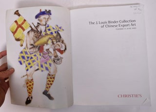 The J. Louis Binder Collection of Chinese Export Art