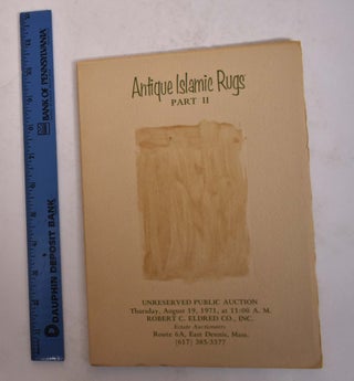 Item #167224 The Antique Islamic Rugs Collected by the Late Andrew R. Dole of Oak Park, Illinois,...