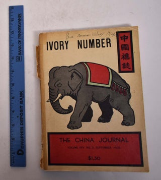 Item #167375 The China Journal , Vol. XXV, No. 3, September, 1936. Arthur De C. Sowerby