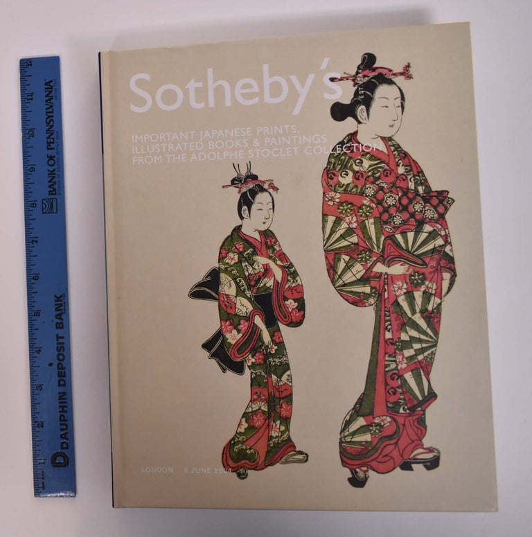 Item #167406 IMPORTANT JAPANESE PRINTS, ILLUSTRATED BOOKS & PAINTINGS FROM THE ADOLPHE STOCLET COLLECTION 